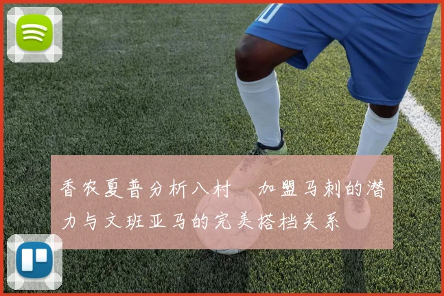 香农夏普分析八村塁加盟马刺的潜力与文班亚马的完美搭档关系